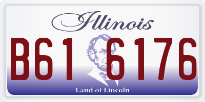 IL license plate B616176