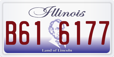 IL license plate B616177