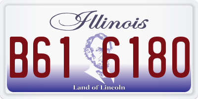 IL license plate B616180