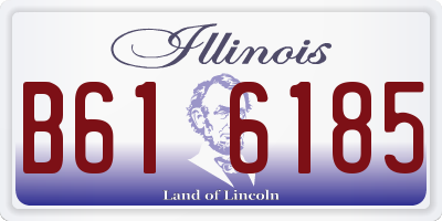 IL license plate B616185