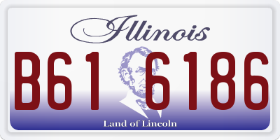 IL license plate B616186