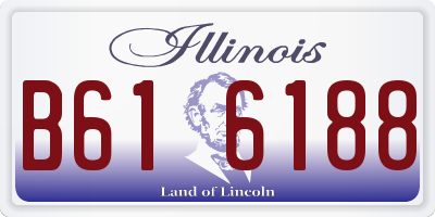 IL license plate B616188
