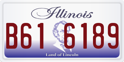 IL license plate B616189