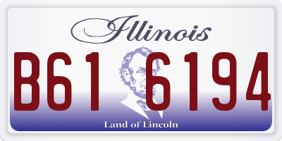 IL license plate B616194