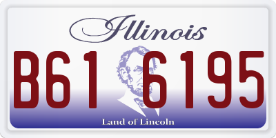 IL license plate B616195