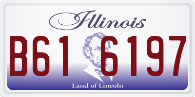 IL license plate B616197