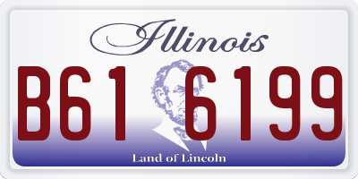 IL license plate B616199
