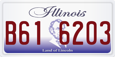 IL license plate B616203