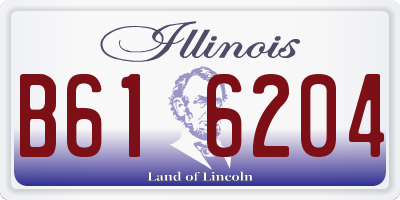 IL license plate B616204