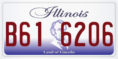 IL license plate B616206