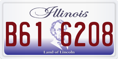 IL license plate B616208