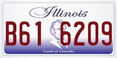 IL license plate B616209