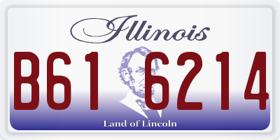 IL license plate B616214