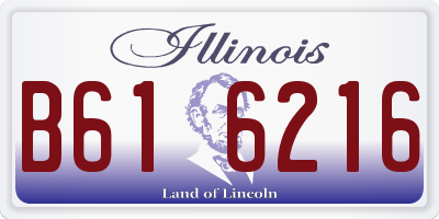 IL license plate B616216