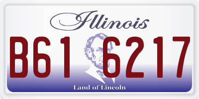 IL license plate B616217