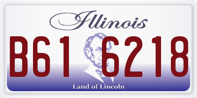 IL license plate B616218