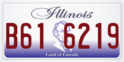 IL license plate B616219