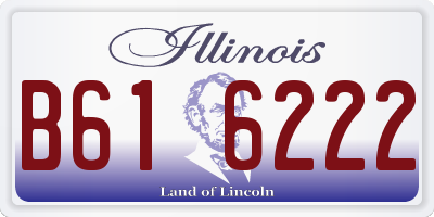 IL license plate B616222