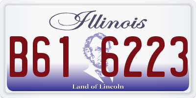 IL license plate B616223