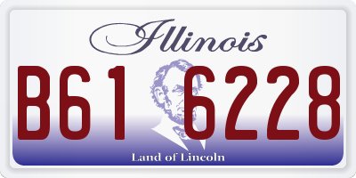IL license plate B616228