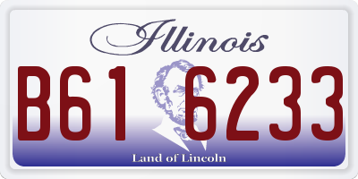 IL license plate B616233