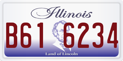 IL license plate B616234