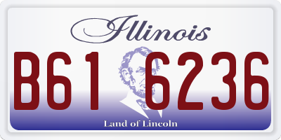 IL license plate B616236