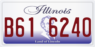 IL license plate B616240