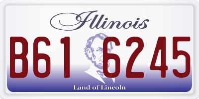 IL license plate B616245