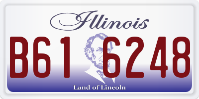IL license plate B616248