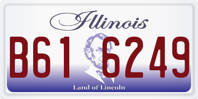 IL license plate B616249