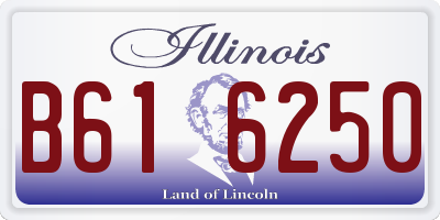 IL license plate B616250