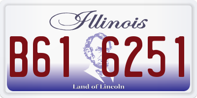 IL license plate B616251