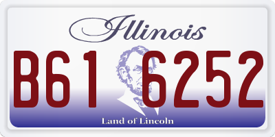 IL license plate B616252