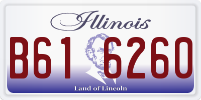 IL license plate B616260
