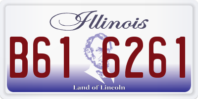IL license plate B616261