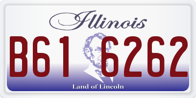 IL license plate B616262