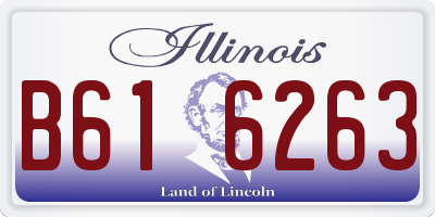 IL license plate B616263