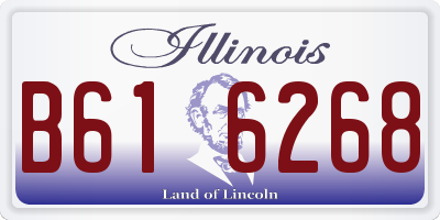 IL license plate B616268