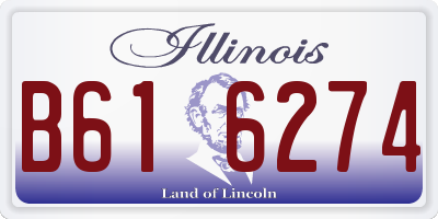 IL license plate B616274