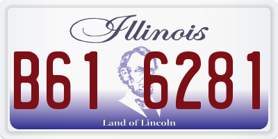 IL license plate B616281