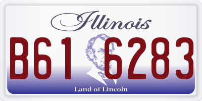 IL license plate B616283