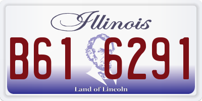 IL license plate B616291