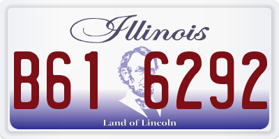 IL license plate B616292