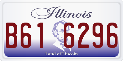IL license plate B616296