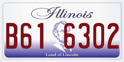 IL license plate B616302