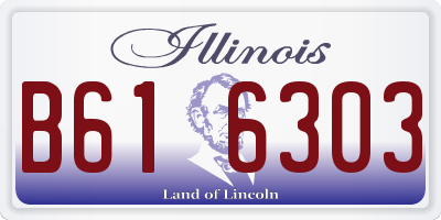 IL license plate B616303