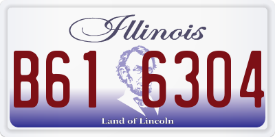 IL license plate B616304