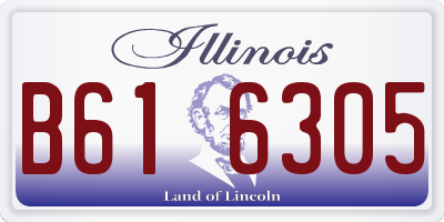 IL license plate B616305