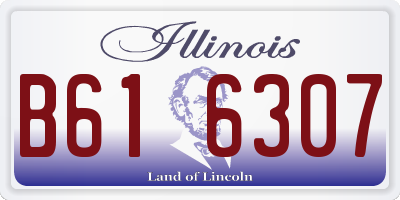 IL license plate B616307
